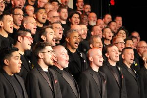 A choir performs