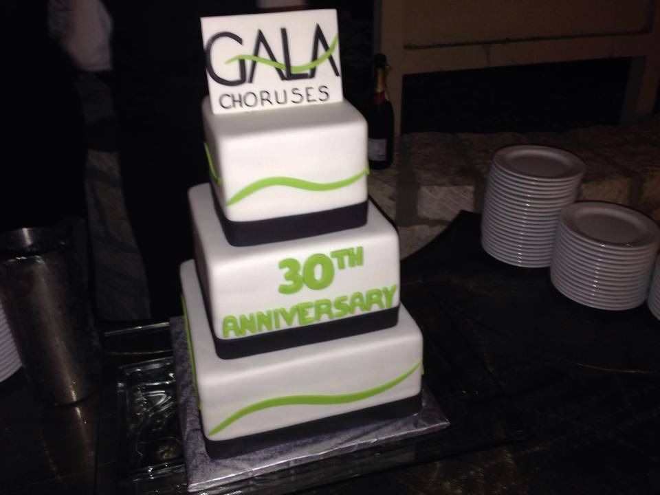 GALA Choruses 30th Anniversary Cake 