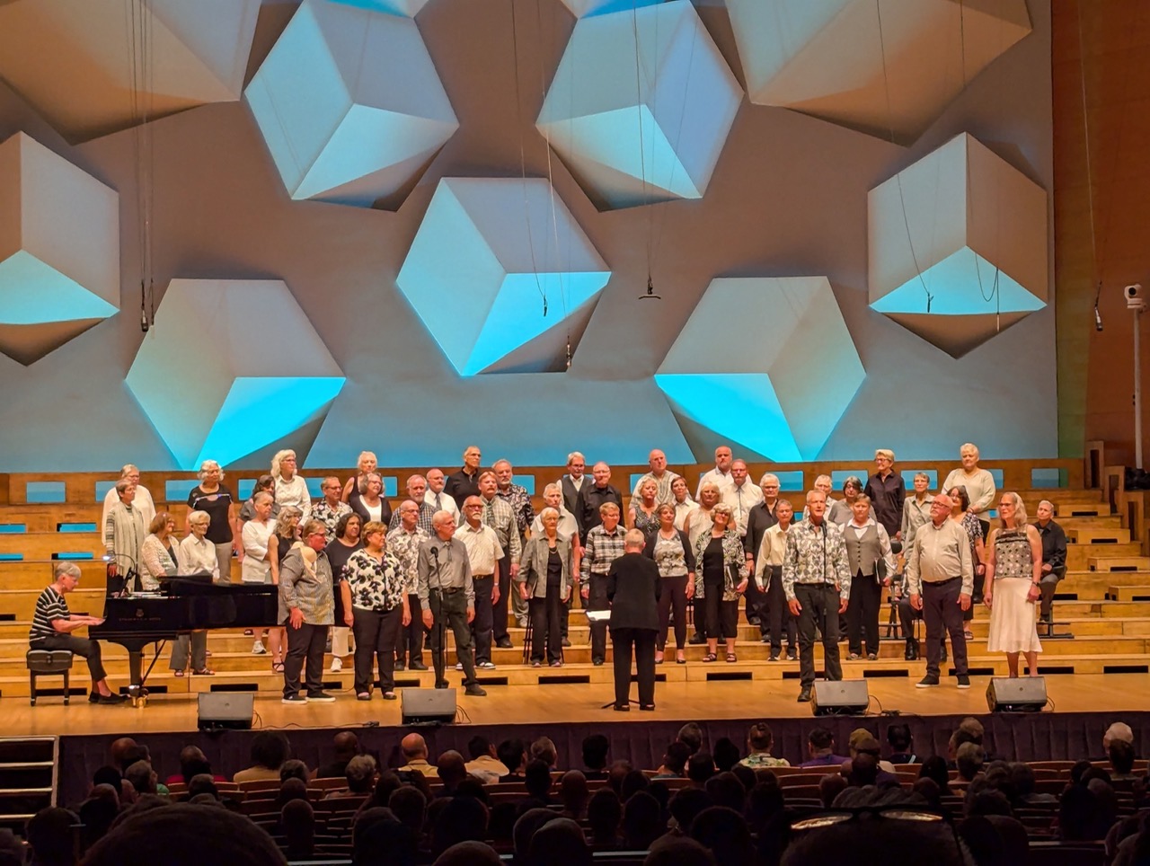 Sage Singers Denver performs on the Orchestra Hall stage stage at Festival 2024 in Minneapolis.